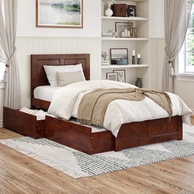 Canyon Platform Bed with Matching Footboard & Storage Drawers