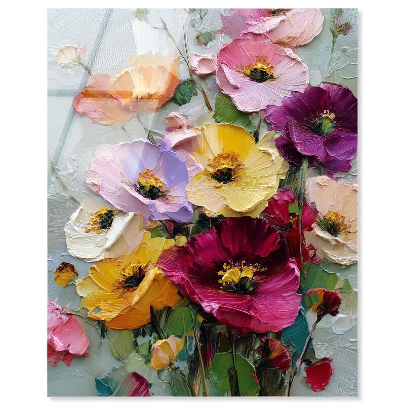 Floral Texture I Acrylic by Art Remedy, Ready to Hang - 24" x 30"