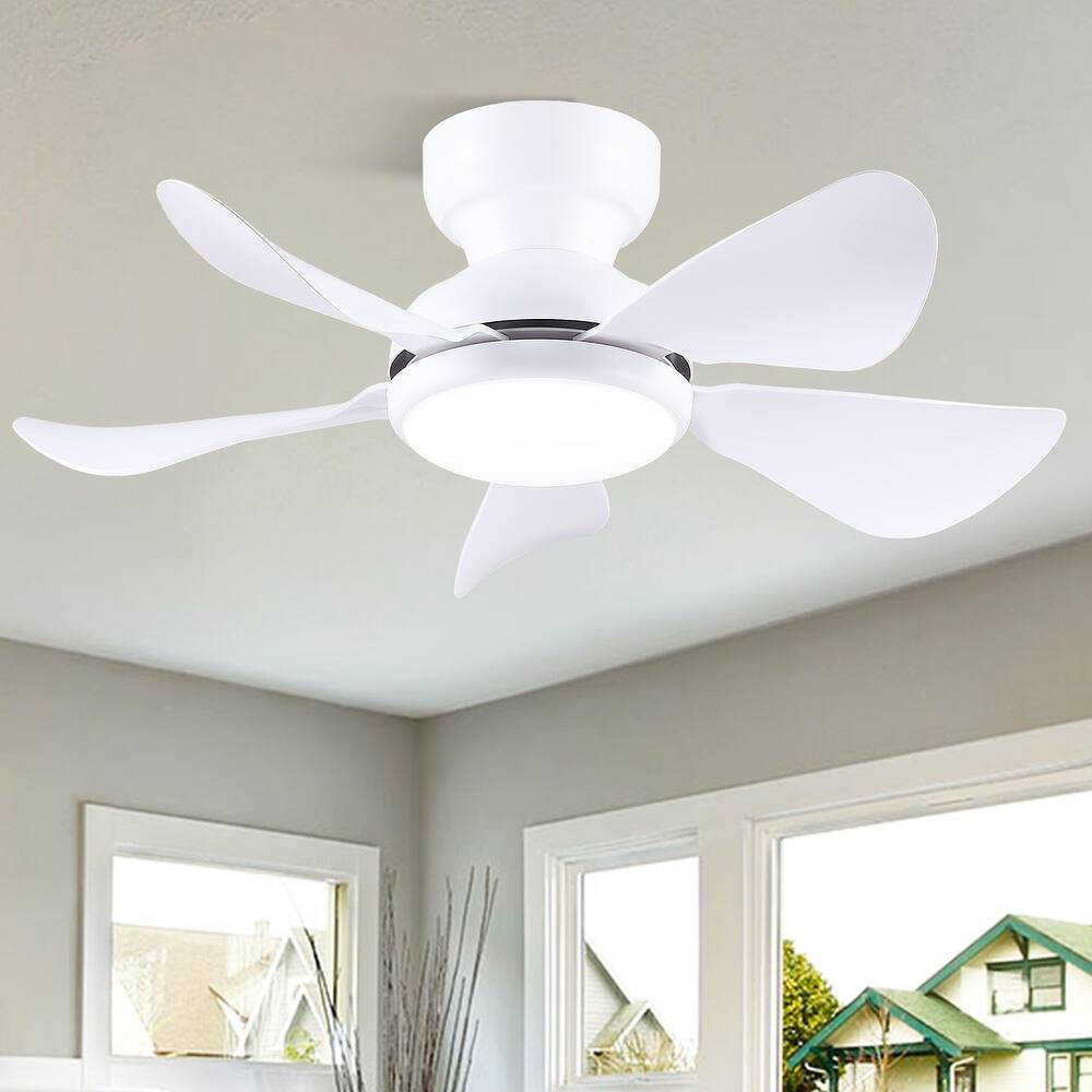 32/36/46/52 inches Low Profile Ceiling Fan with Light and Remote for Living Room Bedroom Kid's Room Patio