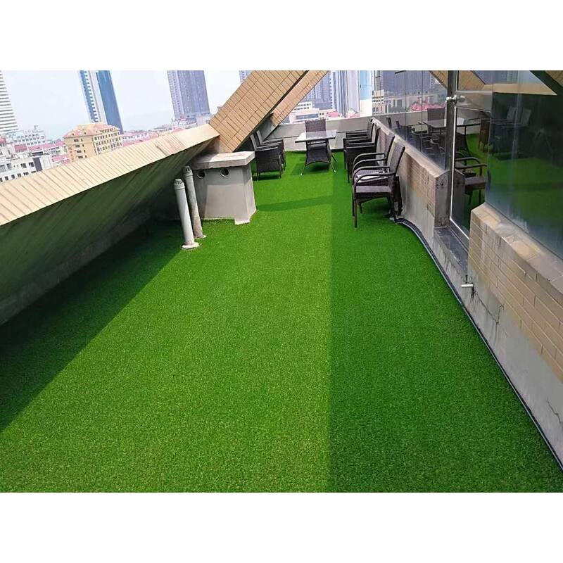 3FTX10FT Outdoor Artificial Grass Runner Rug,Thick Realistic Fake Grass Roll Decor Patio Balcony Garden Lawn - 3' x 5' Oval