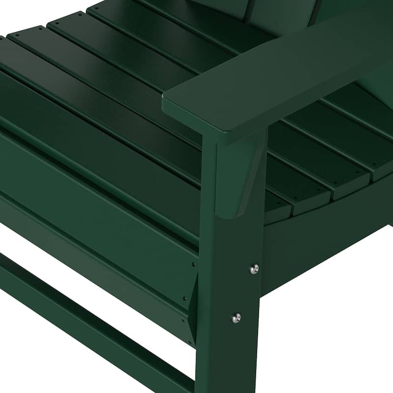 Laguna Hdpe All Weather Outdoor Patio Adirondack Dining Chair With Arms