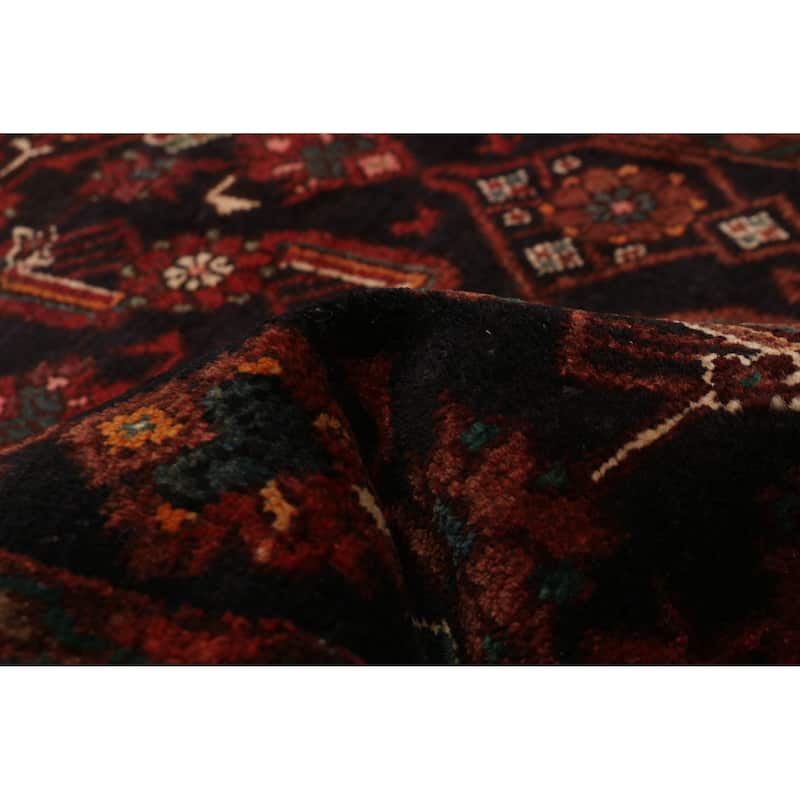 ECARPETGALLERY Hand-knotted Andelz Navy Wool Rug - 3'5 x 12'8