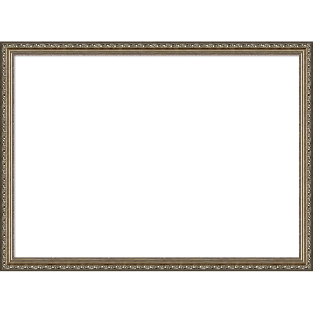 Amanti Art Parisian Silver Framed Dry Erase Magnetic Board