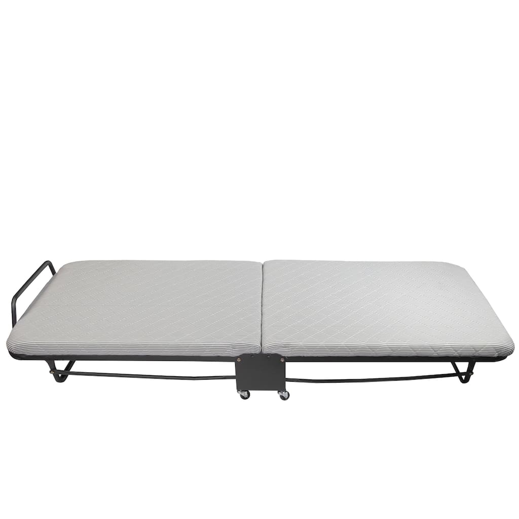 75" Twin Size Portable Folding Roll Away Guest Bed