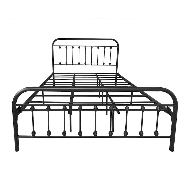 Metal Platform Bed Frame with Headboard