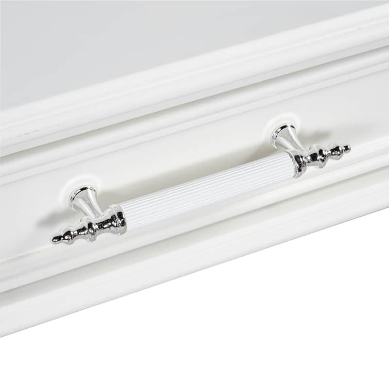 Makeup Desk with Mirror, 3-Drawer Dressing Table for Jewelry Storage