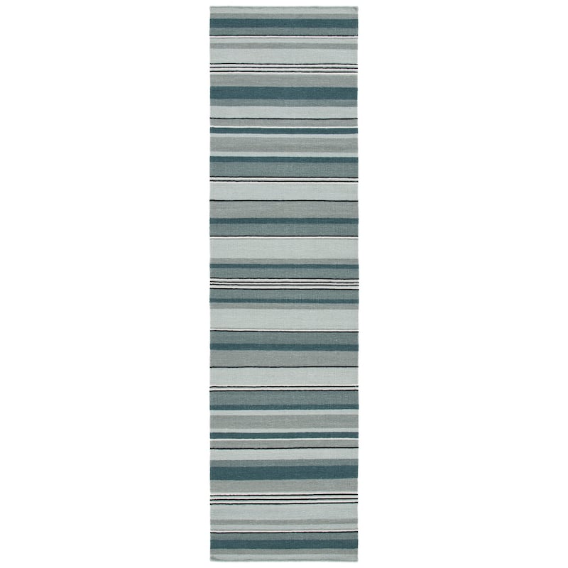 SAFAVIEH Handmade Striped Kilim Torrie Casual Wool Rug