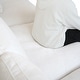 preview thumbnail 4 of 15, Oversized Linen Sectional Sofa Down Filled U-Shaped Couch for Living Room Set