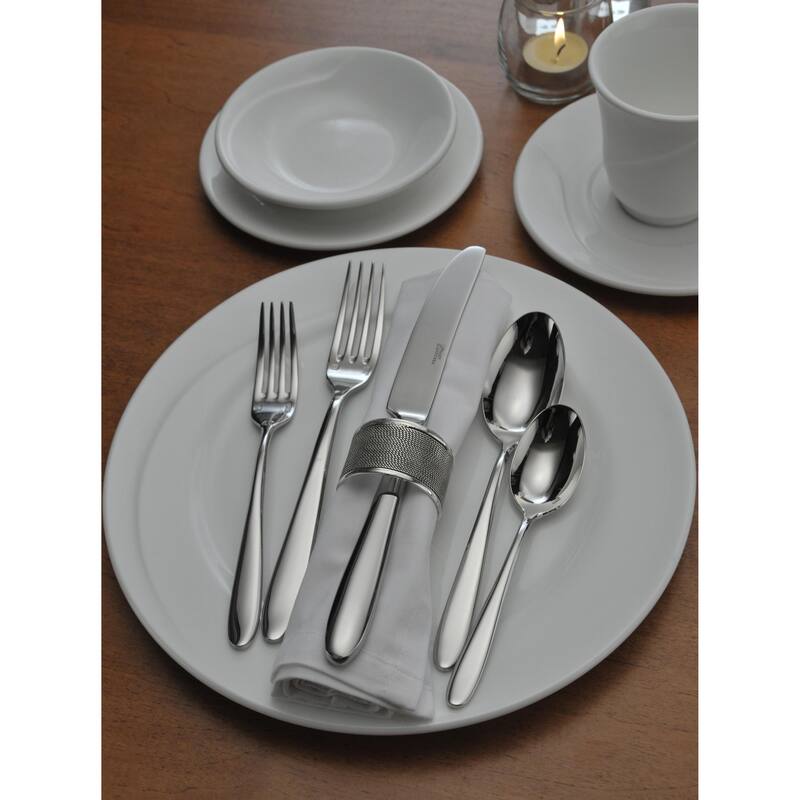 Oneida 18/0 Stainless Steel Mascagni II Round Bowl Soup Spoons (Set of 12)