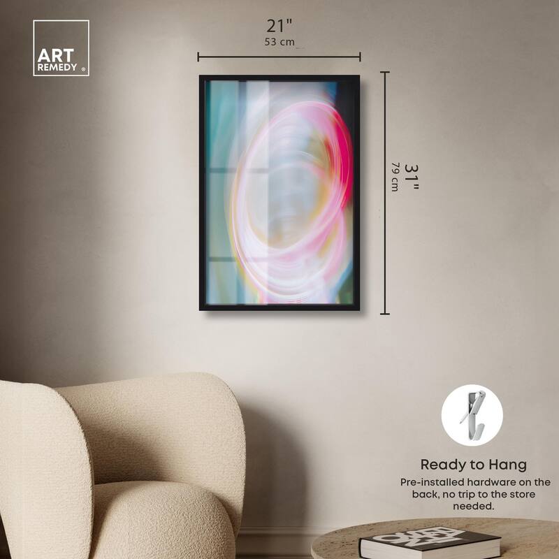 Swirling Light III Shadowbox by Art Remedy