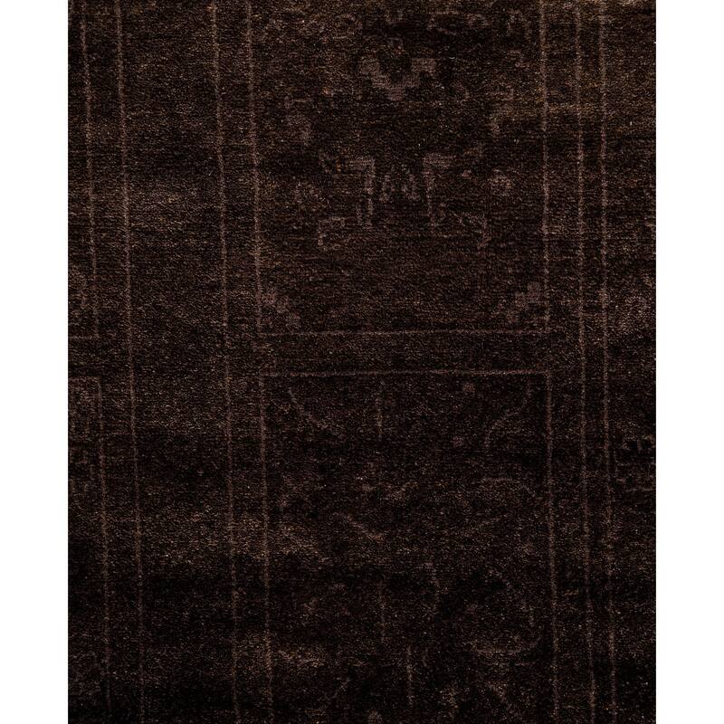 Overdyed One-of-a-Kind Hand-Knotted Runner Rug - Brown - 2' 7" x 4' 4"