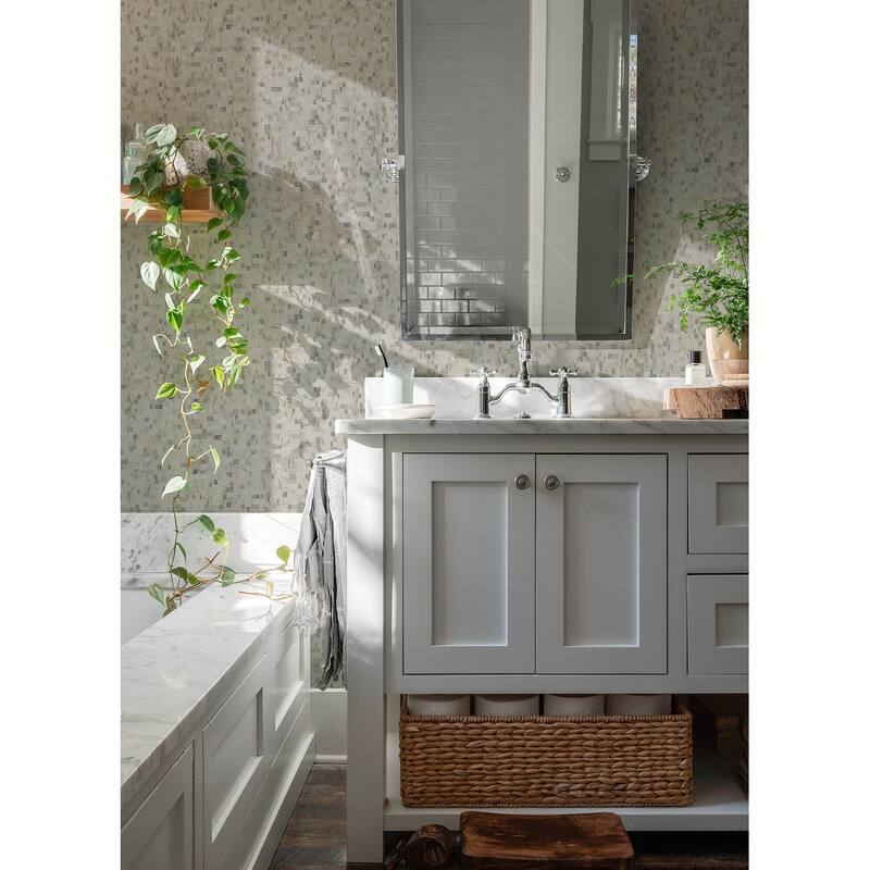 Advantage Albers Grey Squares Wallpaper