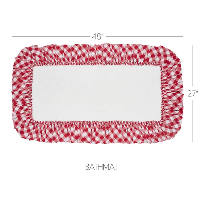 Annie Buffalo Red Check Bathmat 27x48