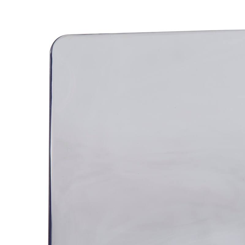 Astor Modern Transparent Ripple Pattern Dining Side Chair With Chrome Metal Legs Accent Chair Set of 2