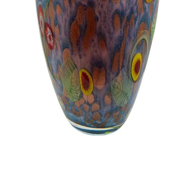 Tesoro Hand Blown Art Glass Vase