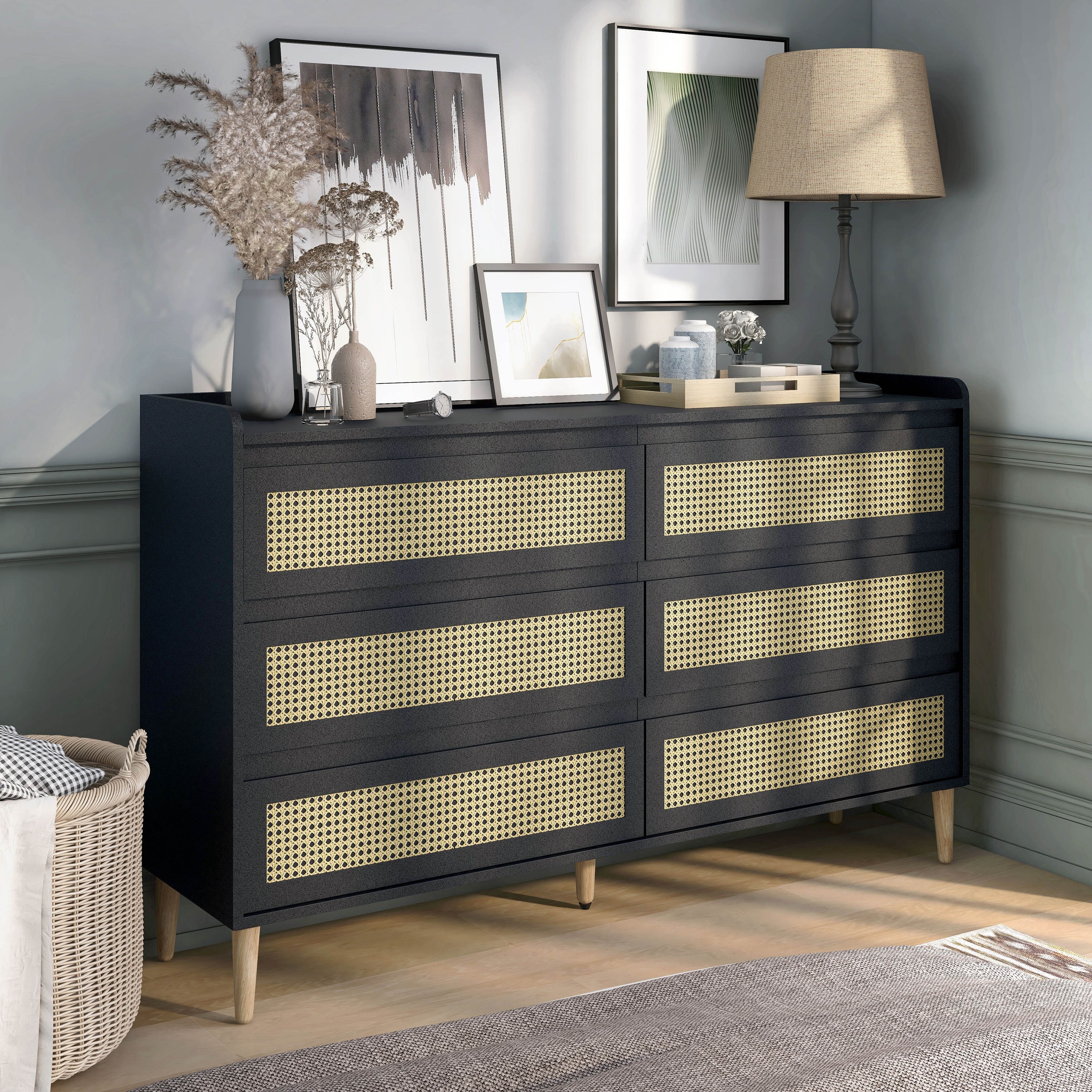 Black online boho dresser