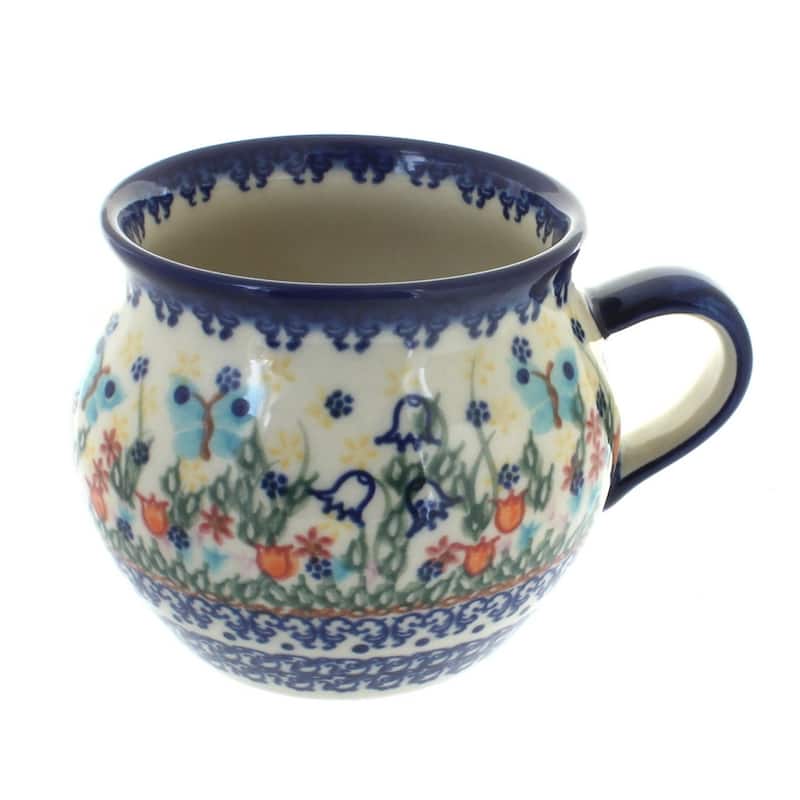 Blue Rose Polish Pottery 56 Vena Bubble Soup Mug