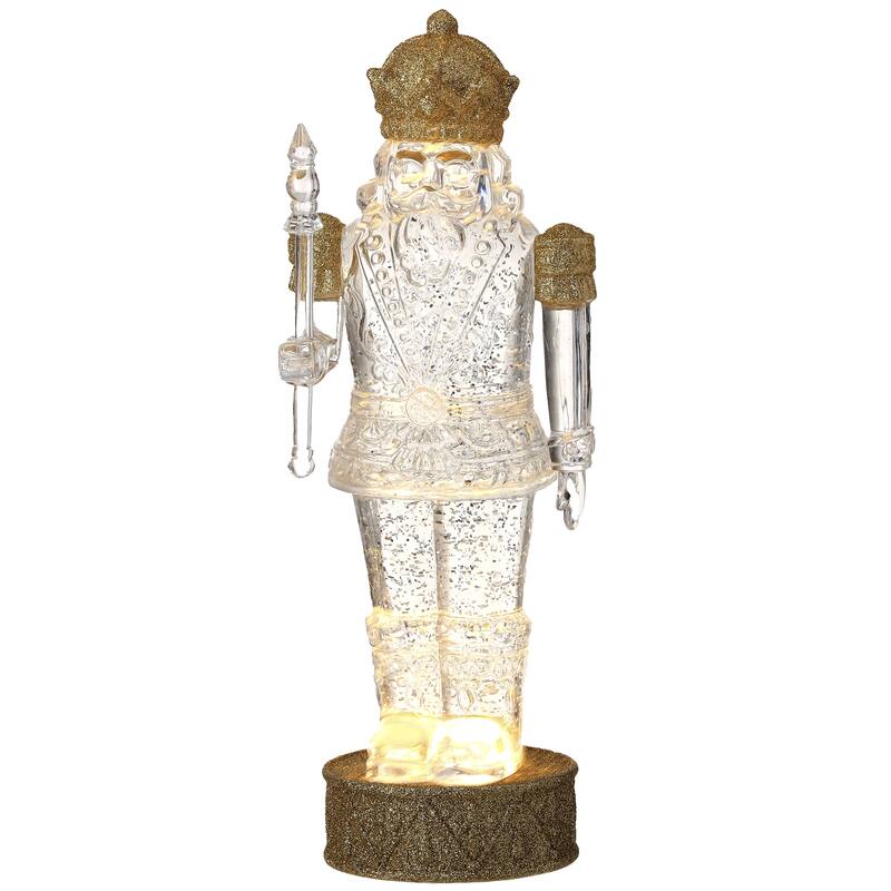 13"Led Acrylic Nutcracker Water Globe