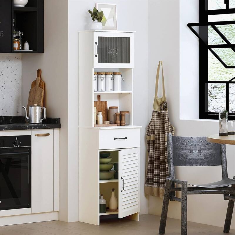 Tall Bathroom Storage Cabinet - 11.75"D x 15.75"W x 63"H