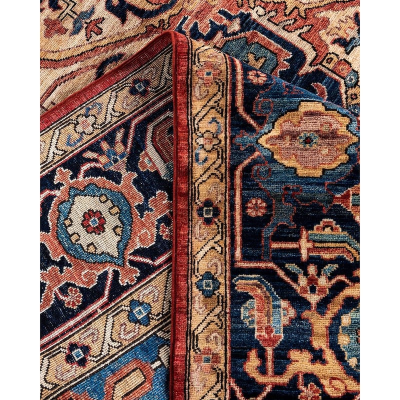 Serapi One-of-a-Kind Hand-Knotted Area Rug - Red, 9' 1" x 11' 8" - 9' 1" x 11' 8"