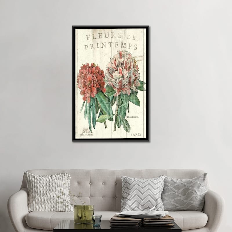 iCanvas "Fleur de Printemps " by Sue Schlabach Framed Canvas Print