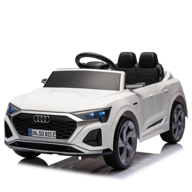 12V Kids Ride On Electric Car W/Parents Remote Control,Licensed Audi Sq8 For Kids,Volume Control,For Kids Aged 3-6.
