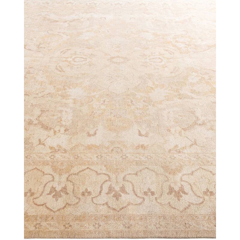 Overdyed, One-of-a-Kind Hand-Knotted Area Rug - Ivory - 7' 10" x 10' 0"