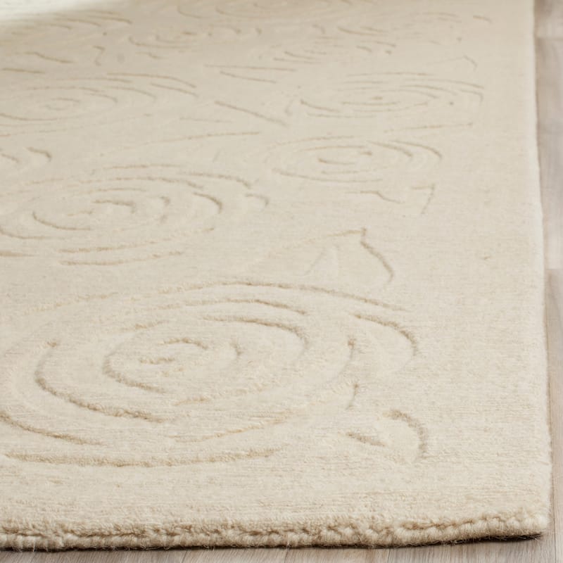 Martha Stewart by SAFAVIEH, Block Print Rose Handmade Wool Area Rug