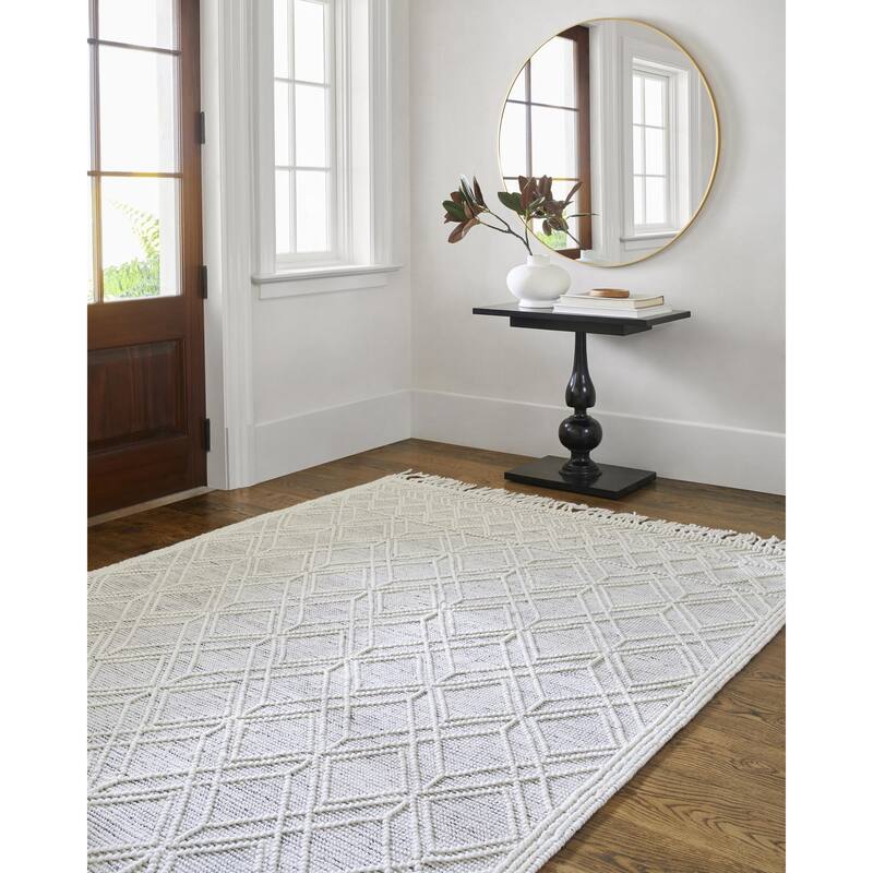Livabliss Casa DeCampo Farmhouse Diamond Area Rug