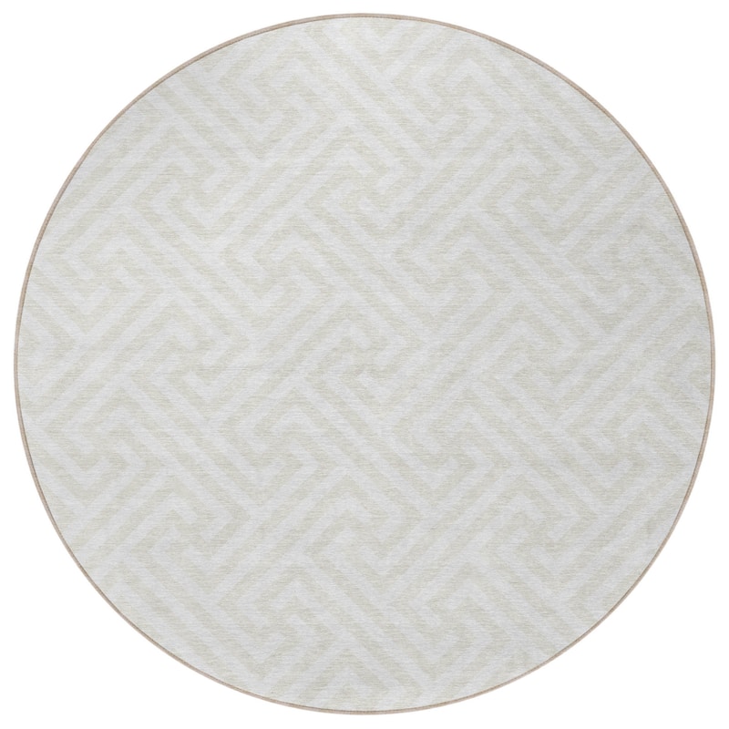 HomeRoots Geometric Transitional Rectangle Outdoor Rug