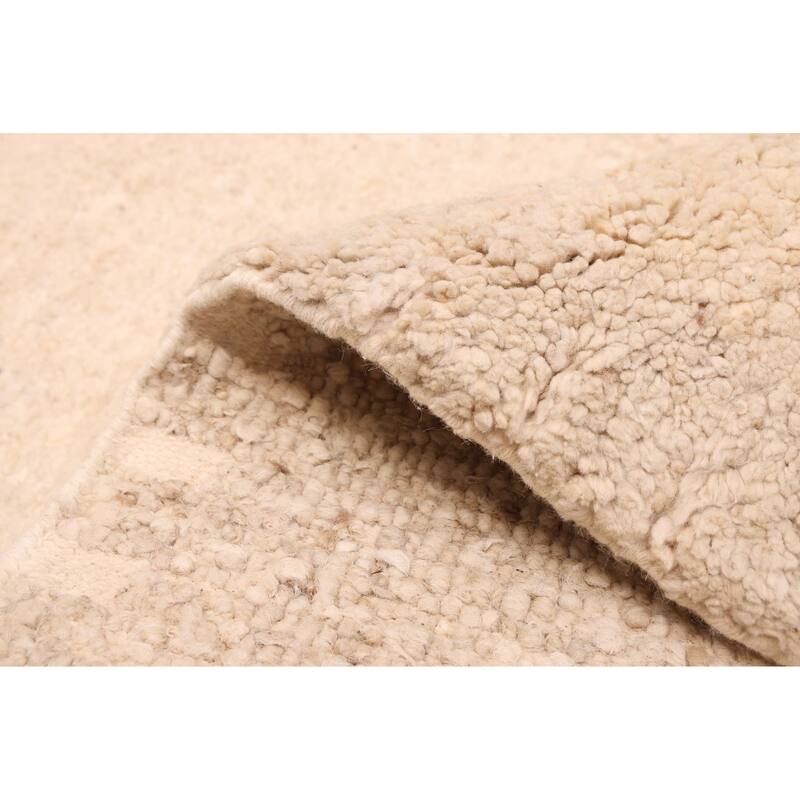 ECARPETGALLERY Hand-knotted Looma Ivory Wool Rug - 8'10 x 10'0