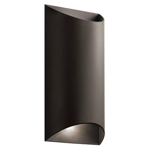 Kichler Lighting Wesley Collection 2-light Textured Architectural Bronze Outdoor Wall Sconce