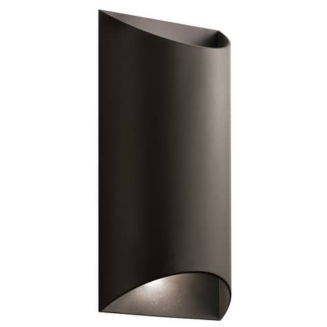 Kichler Lighting Wesley Collection 2-light Textured Architectural Bronze Outdoor Wall Sconce
