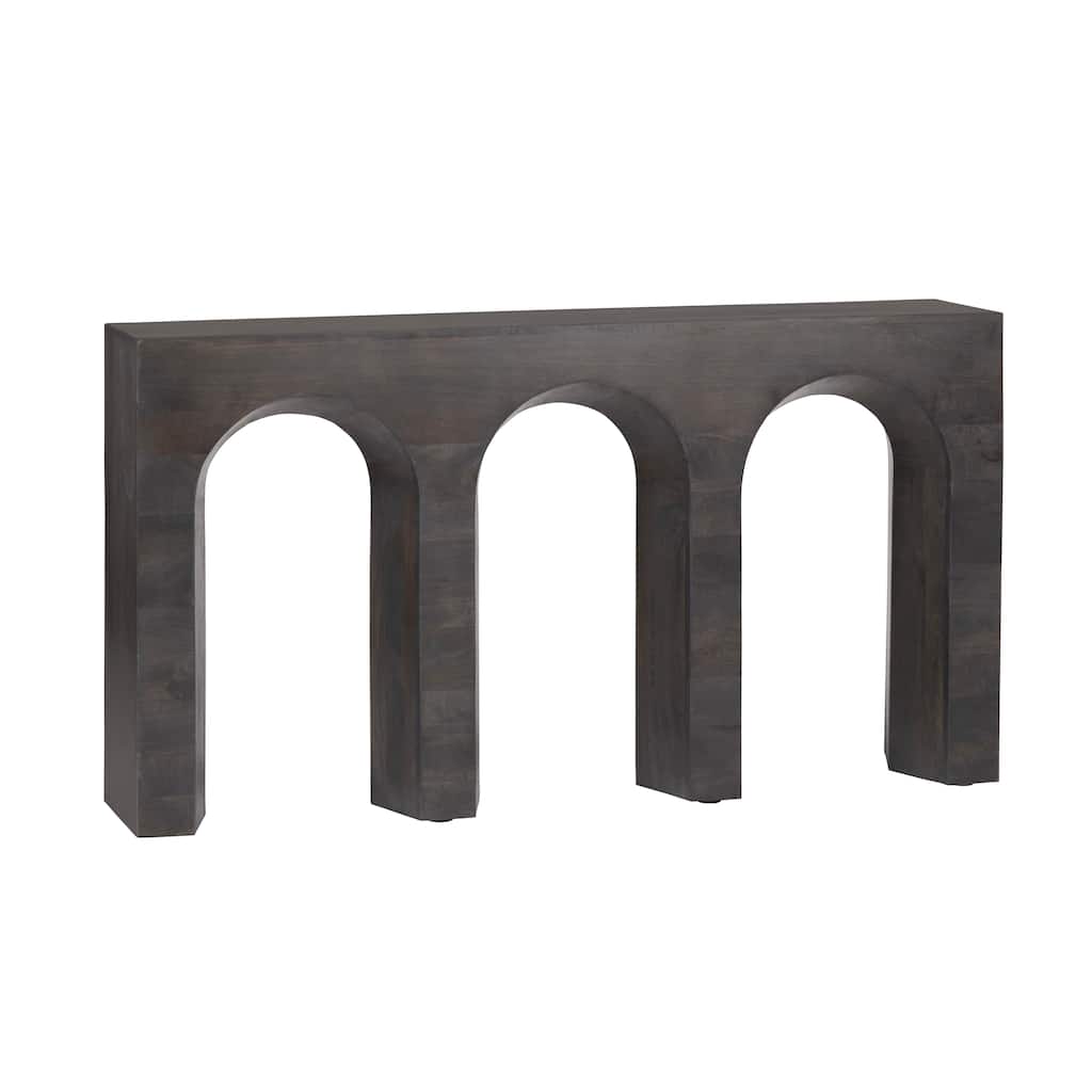 60 in. Black Solid Wood Accent_Console_Sofa Table