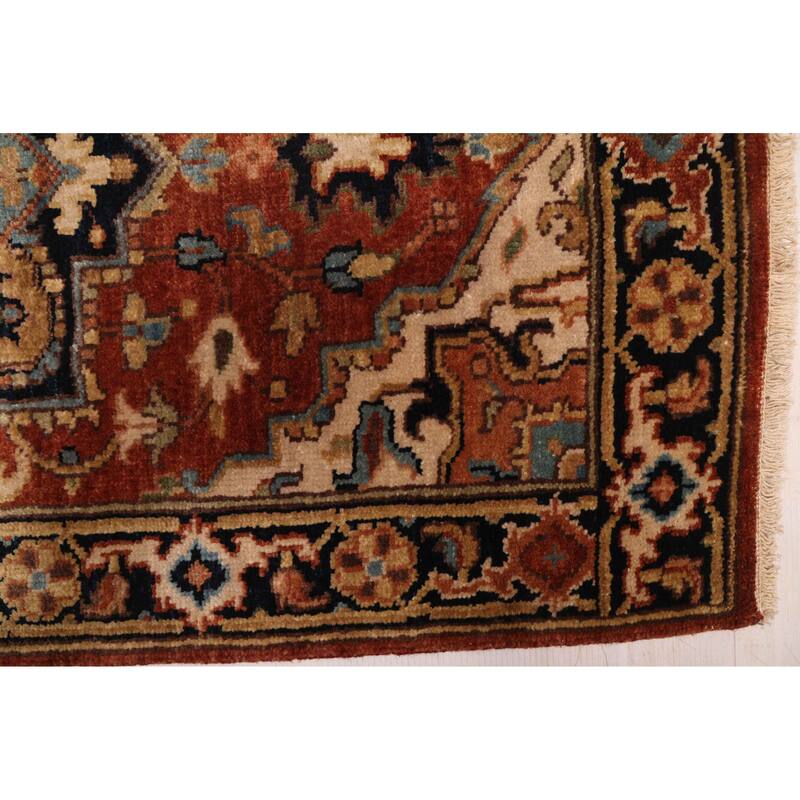 ECARPETGALLERY Hand-knotted Jules Sultane Dark Copper Wool Rug - 2'6 x 9'10