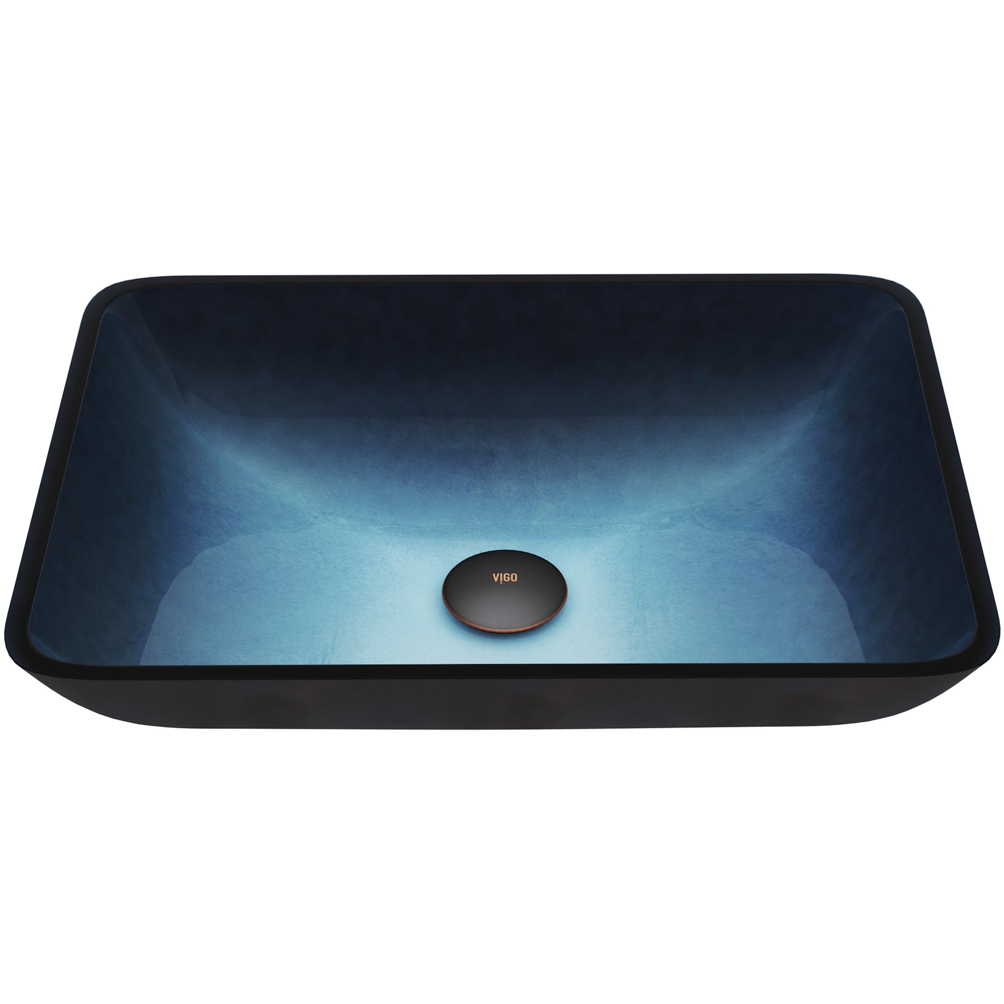 Vigo 18-1/4" Glass Bathroom Vessel Sink