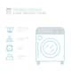 Lush Decor Two-tone Linen Button Shower Curtain