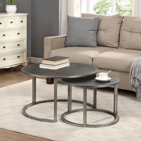 FirsTime & Co. Hayes Nesting 2-piece Coffee Table Set. Opens flyout.