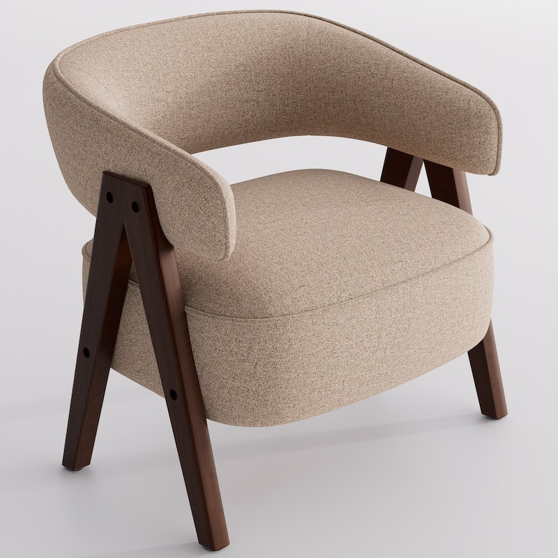 Accent Arm Chair Single Fabric Living Room Chair 27.56" W x 23.62" D x 27.95" H