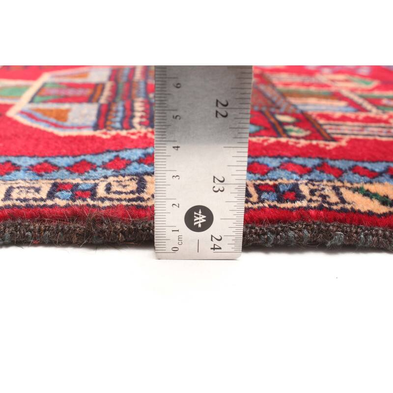 ECARPETGALLERY Hand-knotted Teimani Red Wool Rug - 2'8 x 4'8