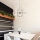preview thumbnail 12 of 44, Masakee 12-light Sputnik Metal Chandelier with Clear Glass Globe Shades
