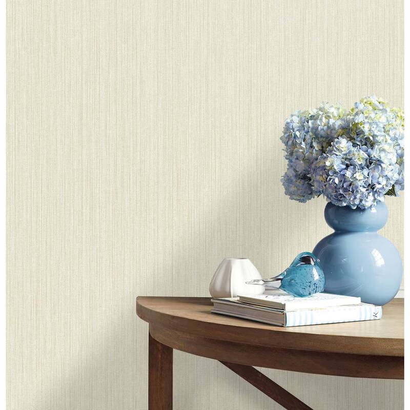 Seabrook Designs Ammons Solid Stringcloth Unpasted Wallpaper