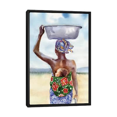 iCanvas "African Mother" by Rachel Parker Framed Canvas Print