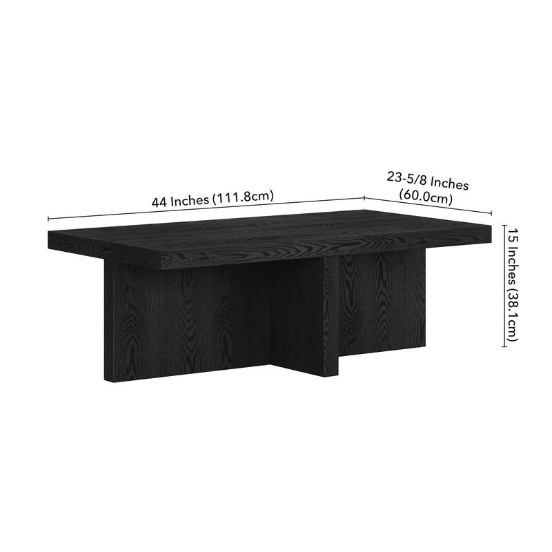 Elna 44" Wide Rectangular Coffee Table