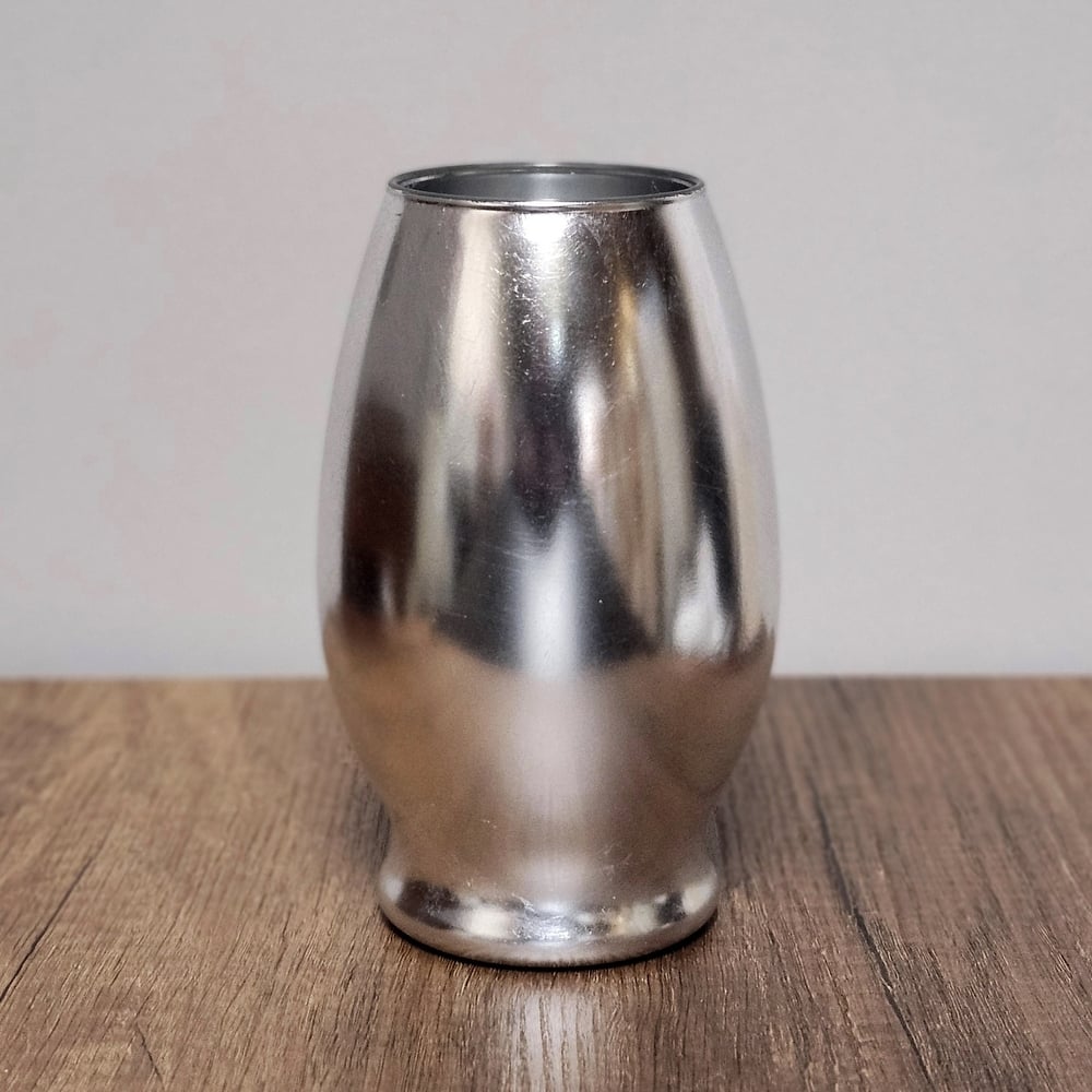 GILT 7" Glass Oval Vase