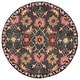 preview thumbnail 12 of 28, SAFAVIEH Handmade Aspen Miloranka BOHO Wool Rug 5' Round - Teal/Pink