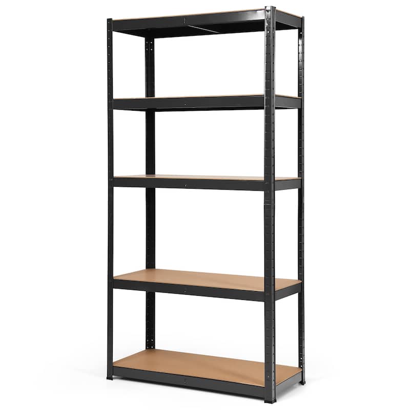 Costway 4PCS 72'' Heavy Duty Storage Shelf Steel Metal Garage Rack 5