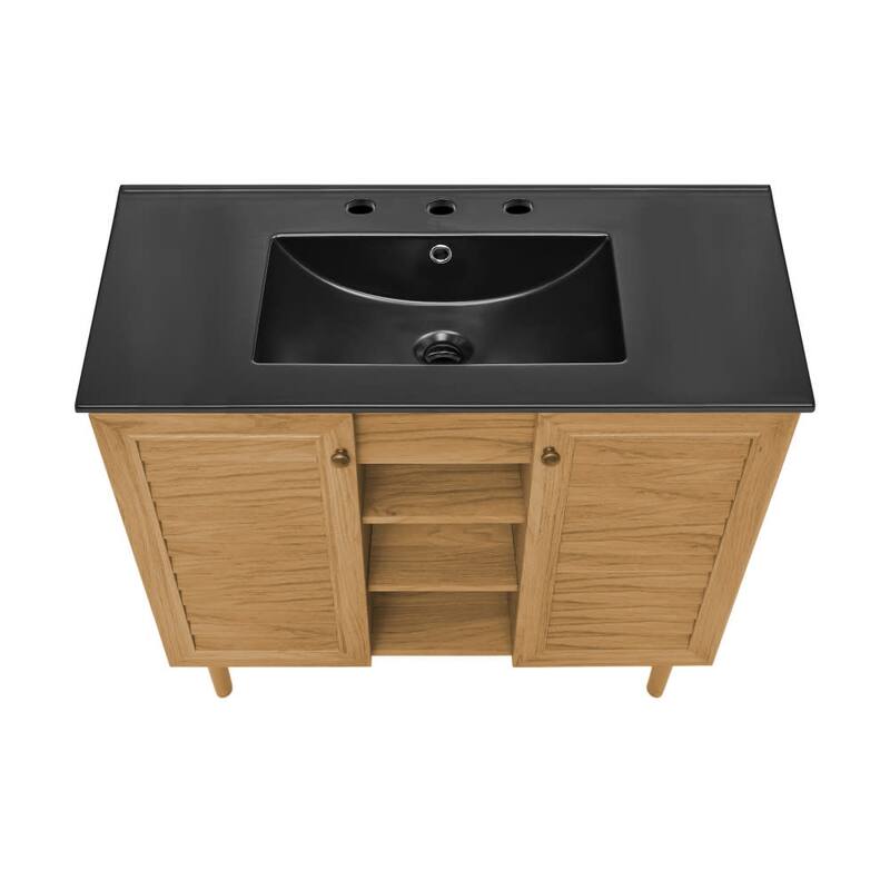 Swiss Madison SM-BV374-3MB Bron 37" Free Standing Single Basin Vanity