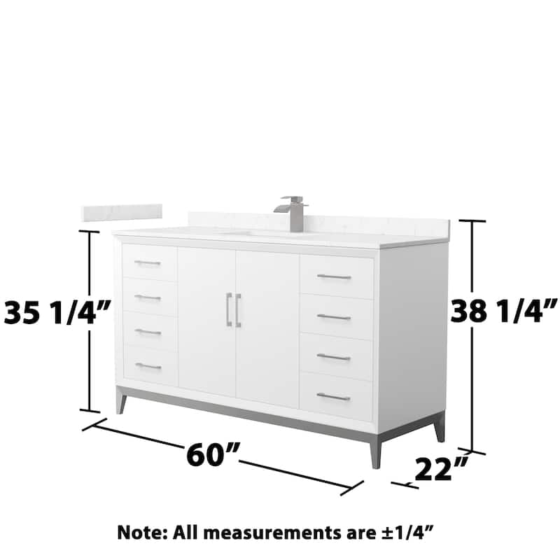 Wyndham Collection WCH818160S-VCA-UNSMXX Amici 60" Free Standing