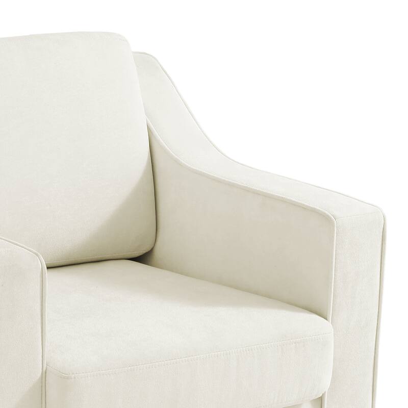 30" W Modern Accent Swivel Chair Comfy Upholstered Armchair Set of 2